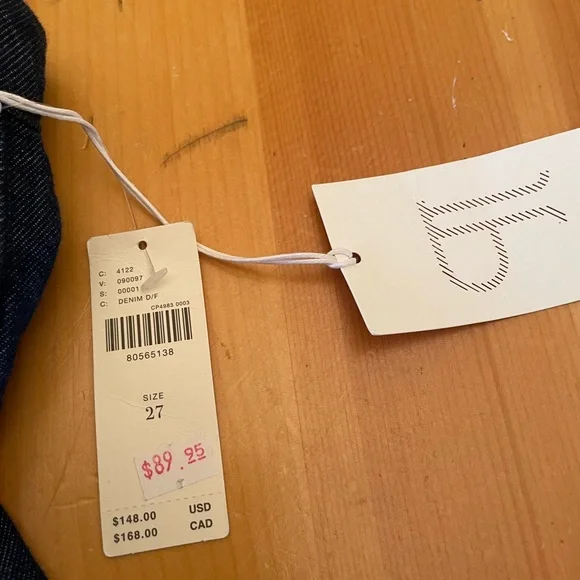 Pilcro Jeans by Anthropologie, Cargo Style with Tie Hem, Size 27 - Picture 5 of 6